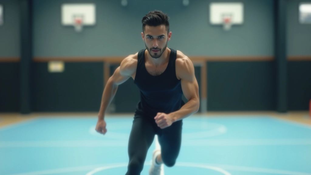 تمارين حركة القدمين في تنس الطاولة، لاعب يتحرك جانباً بسرعة على ملعب